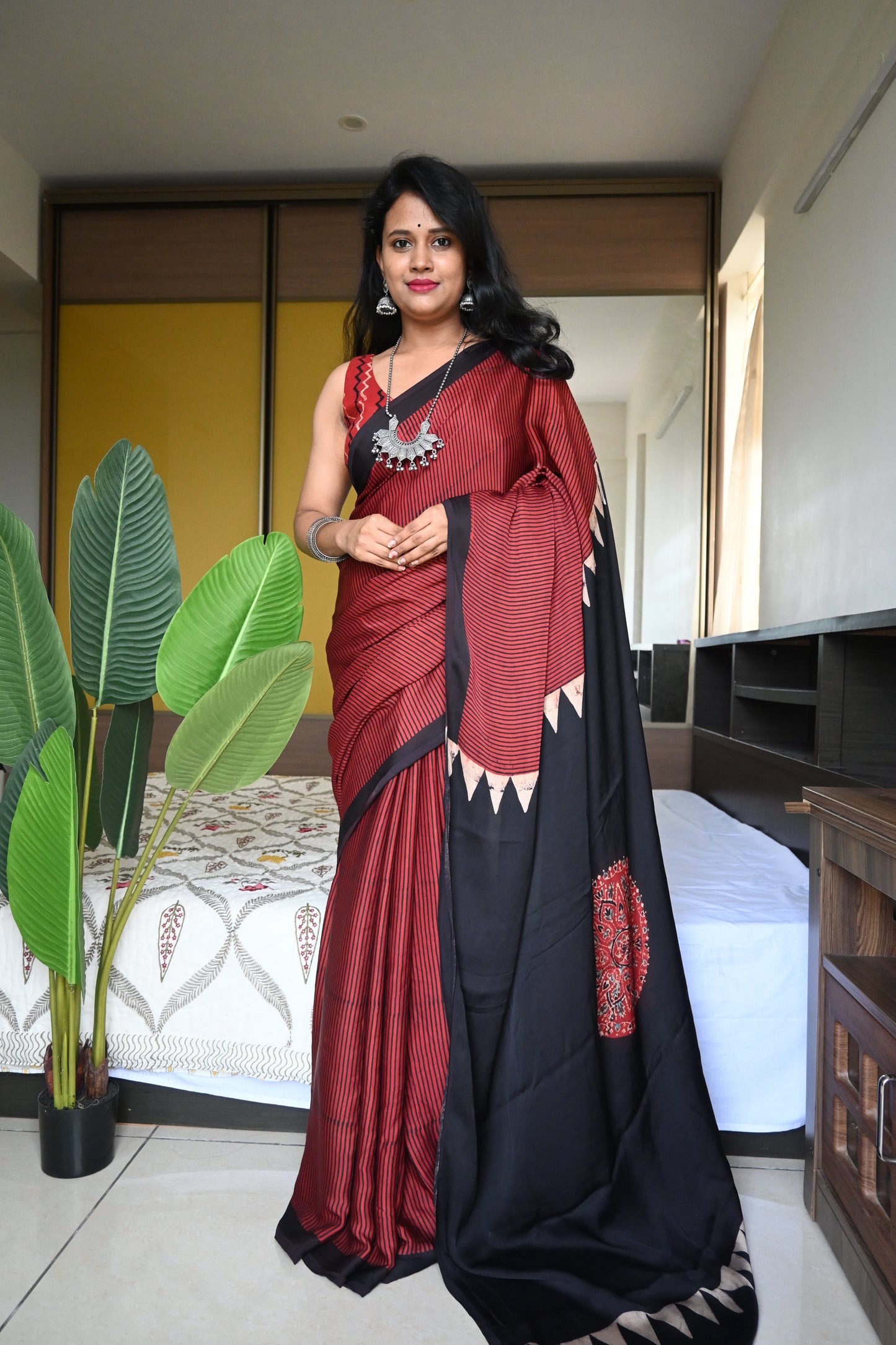 Pure modal silk saree