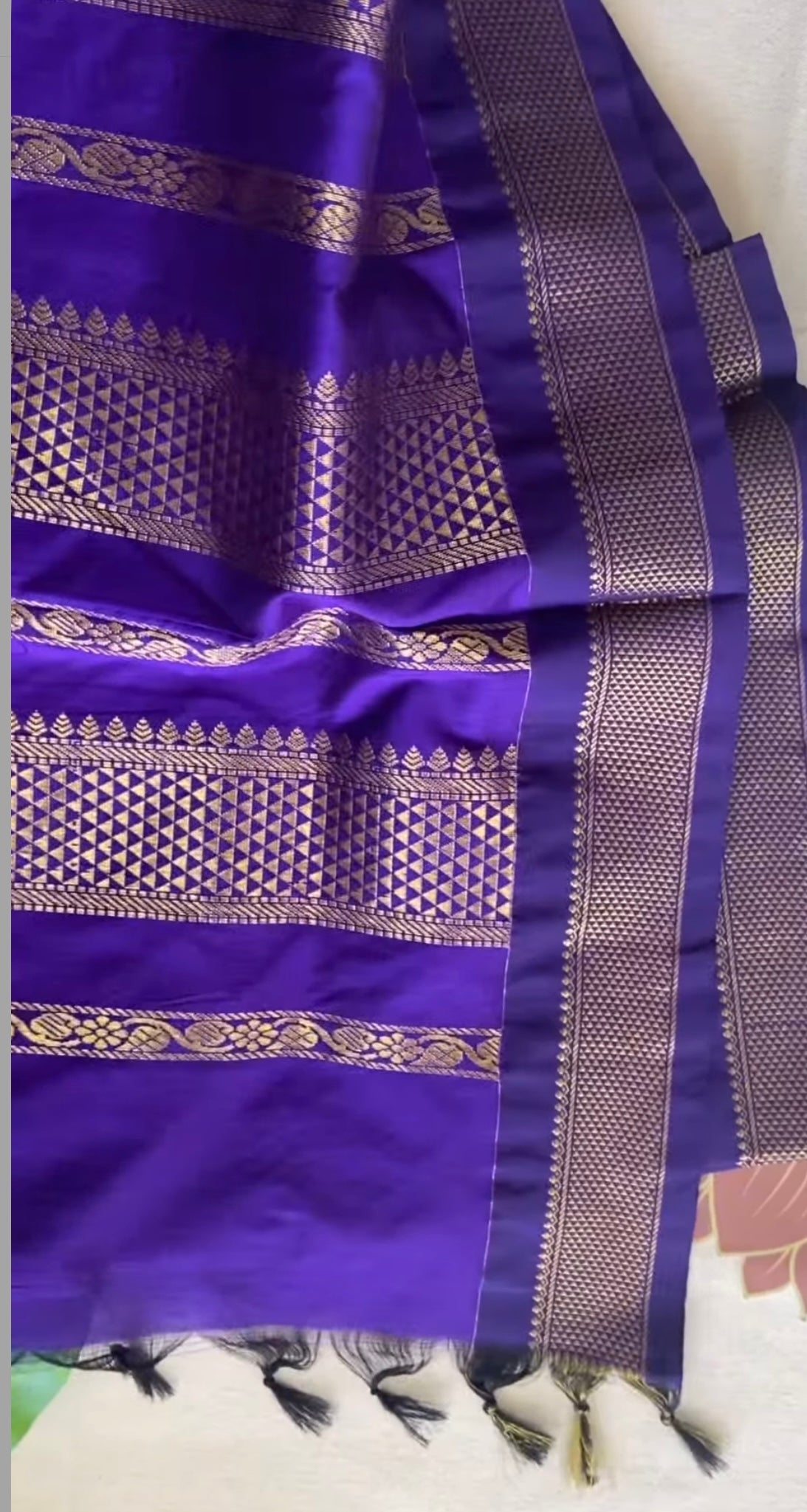 Silk Cotton Saree With Stitched Blouse