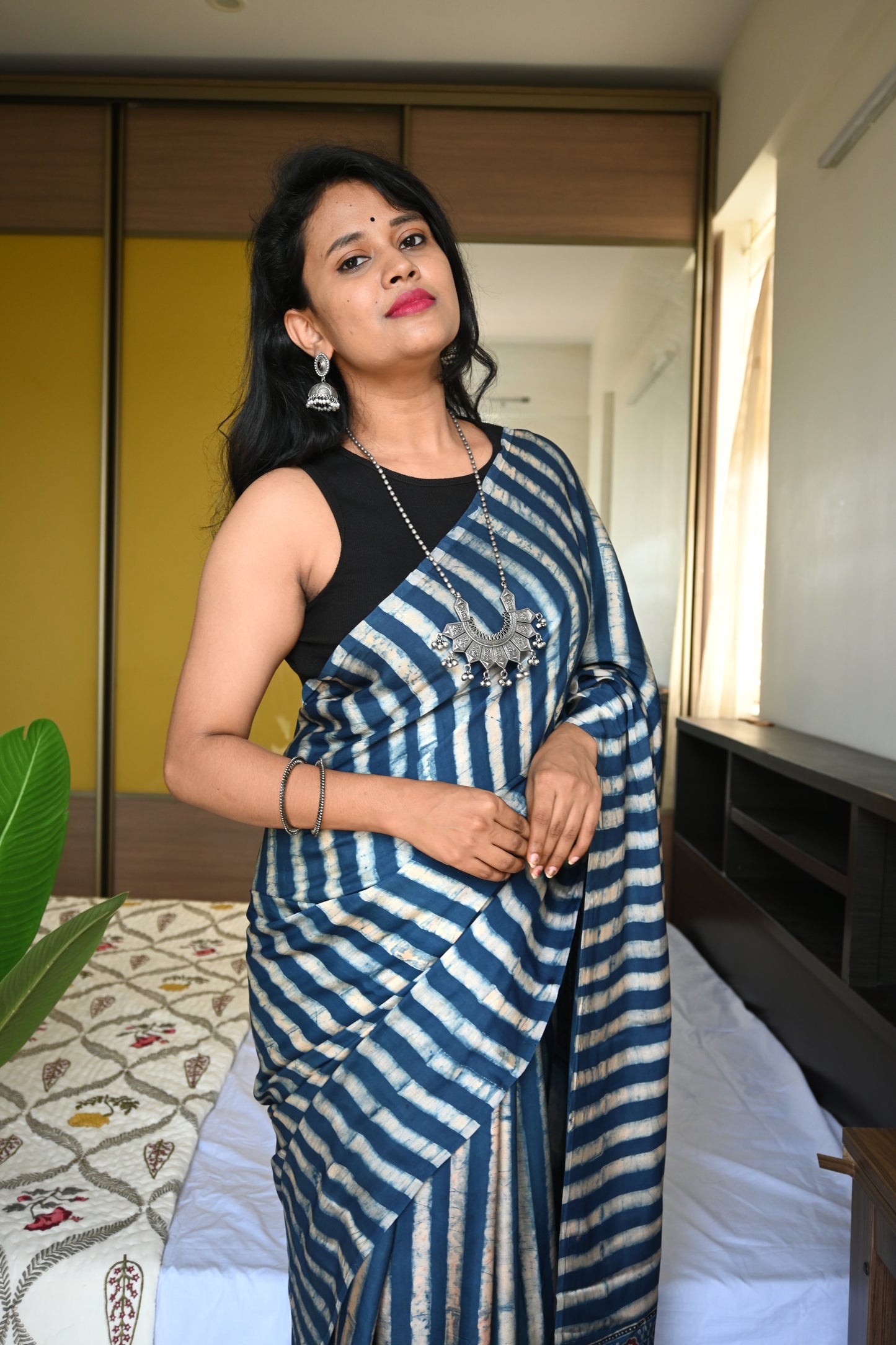 Pure modal silk saree