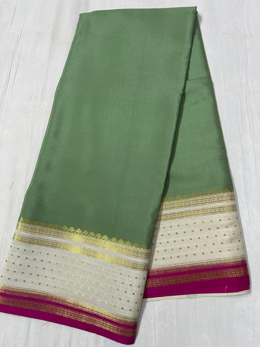 130 gsm: 3D Pure Mysore Silk Saree