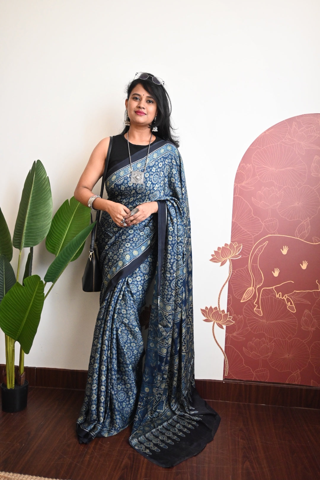 Pure modal silk saree