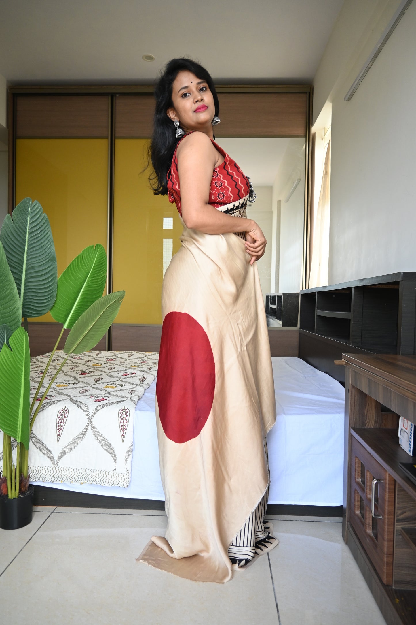 Pure modal silk saree