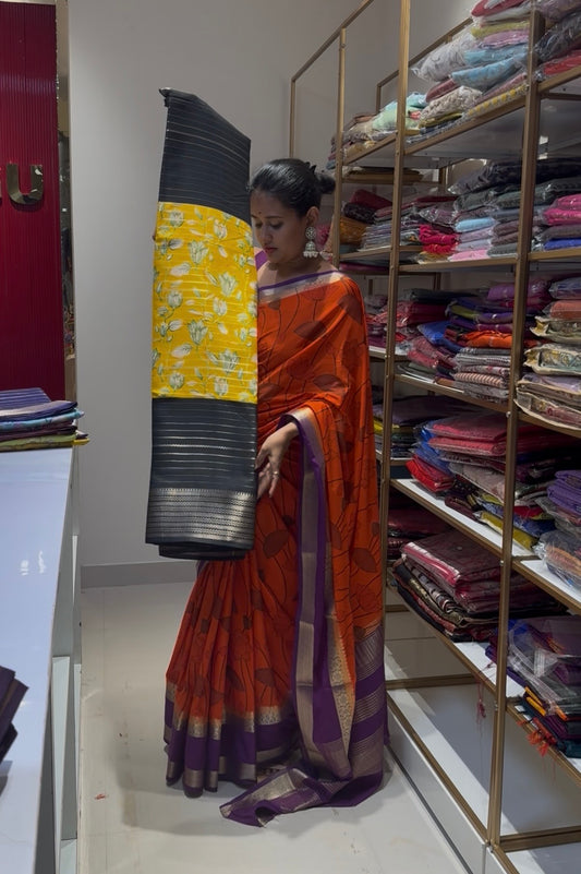 Digital print saree