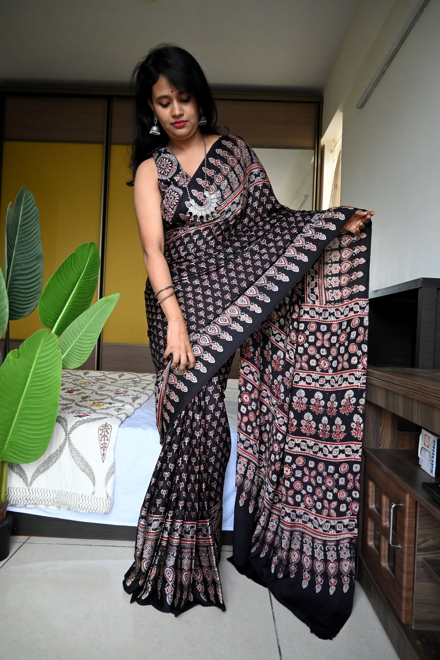 Pure modal silk saree