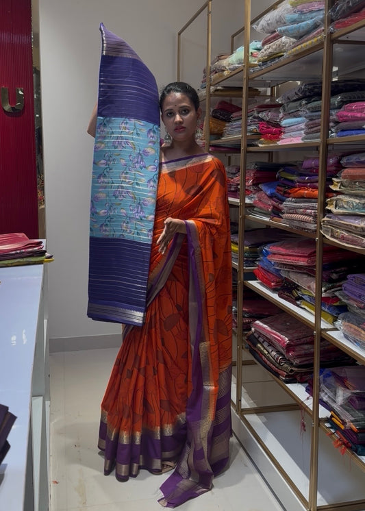 Digital print saree