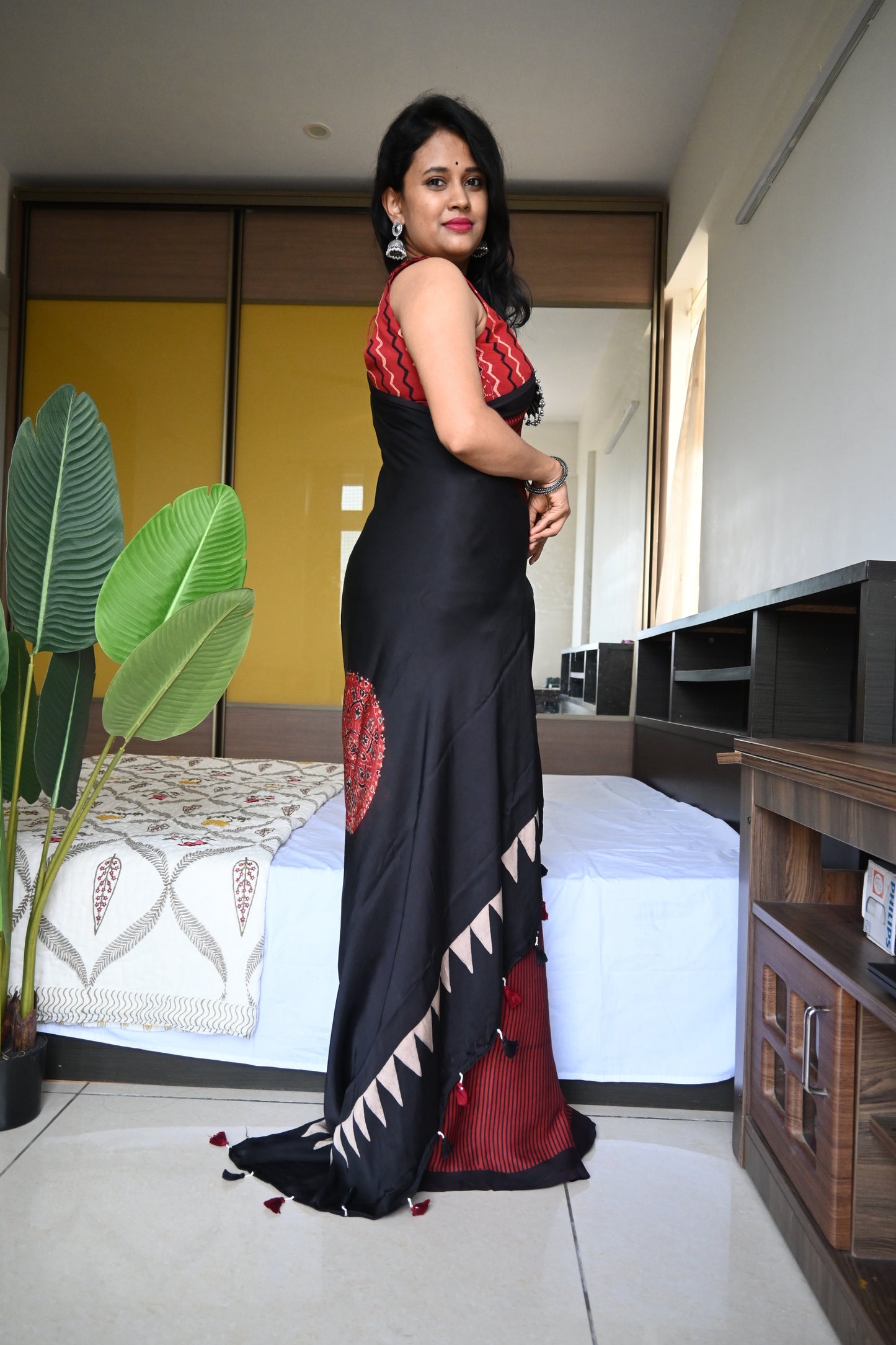 Pure modal silk saree