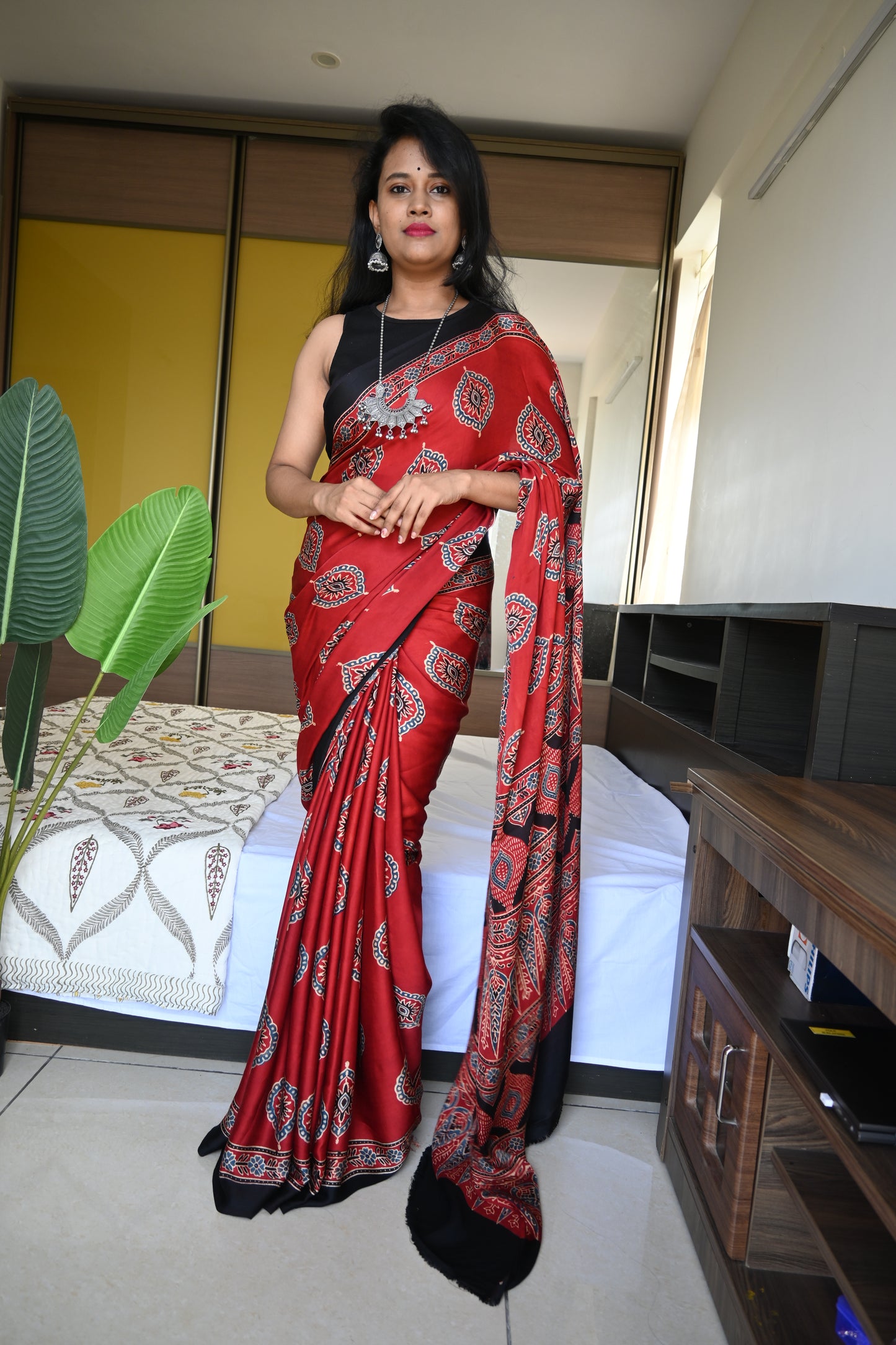 Pure modal silk saree