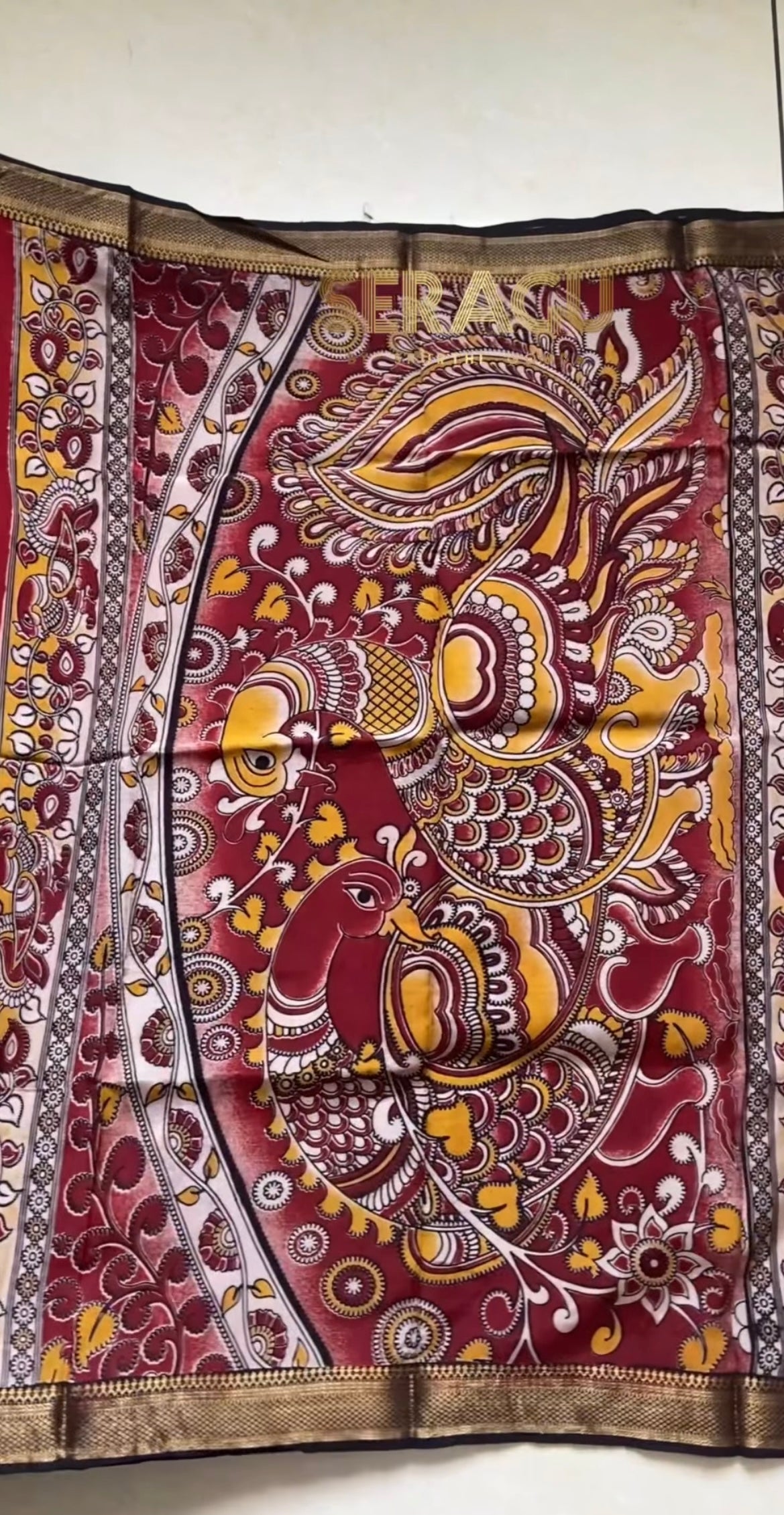 Kalamkari Chennur Silk Saree