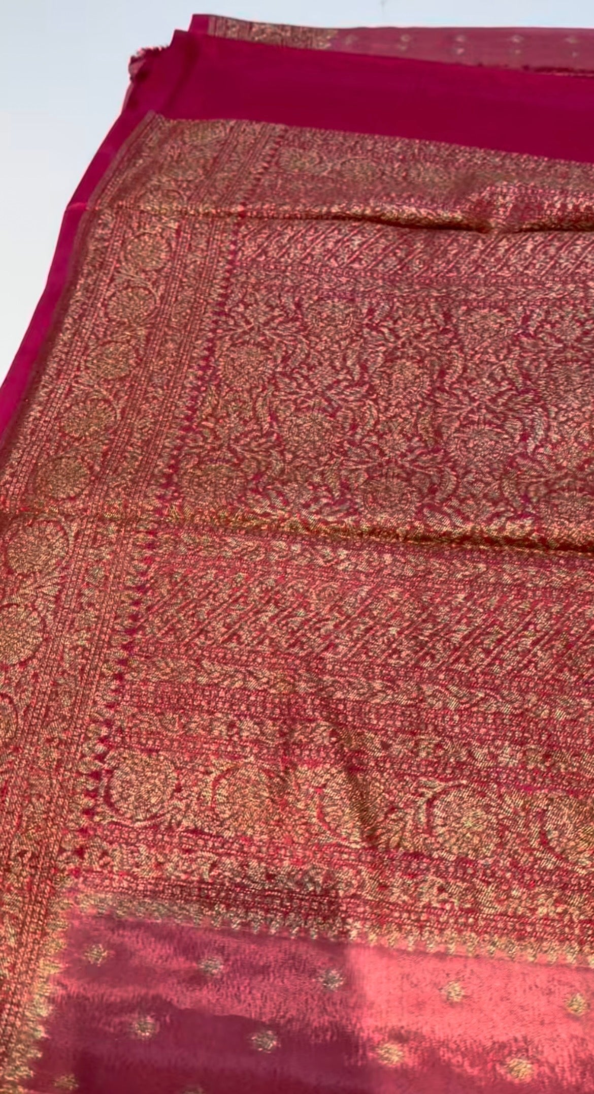 Pure Crepe chiffon banarasi saree