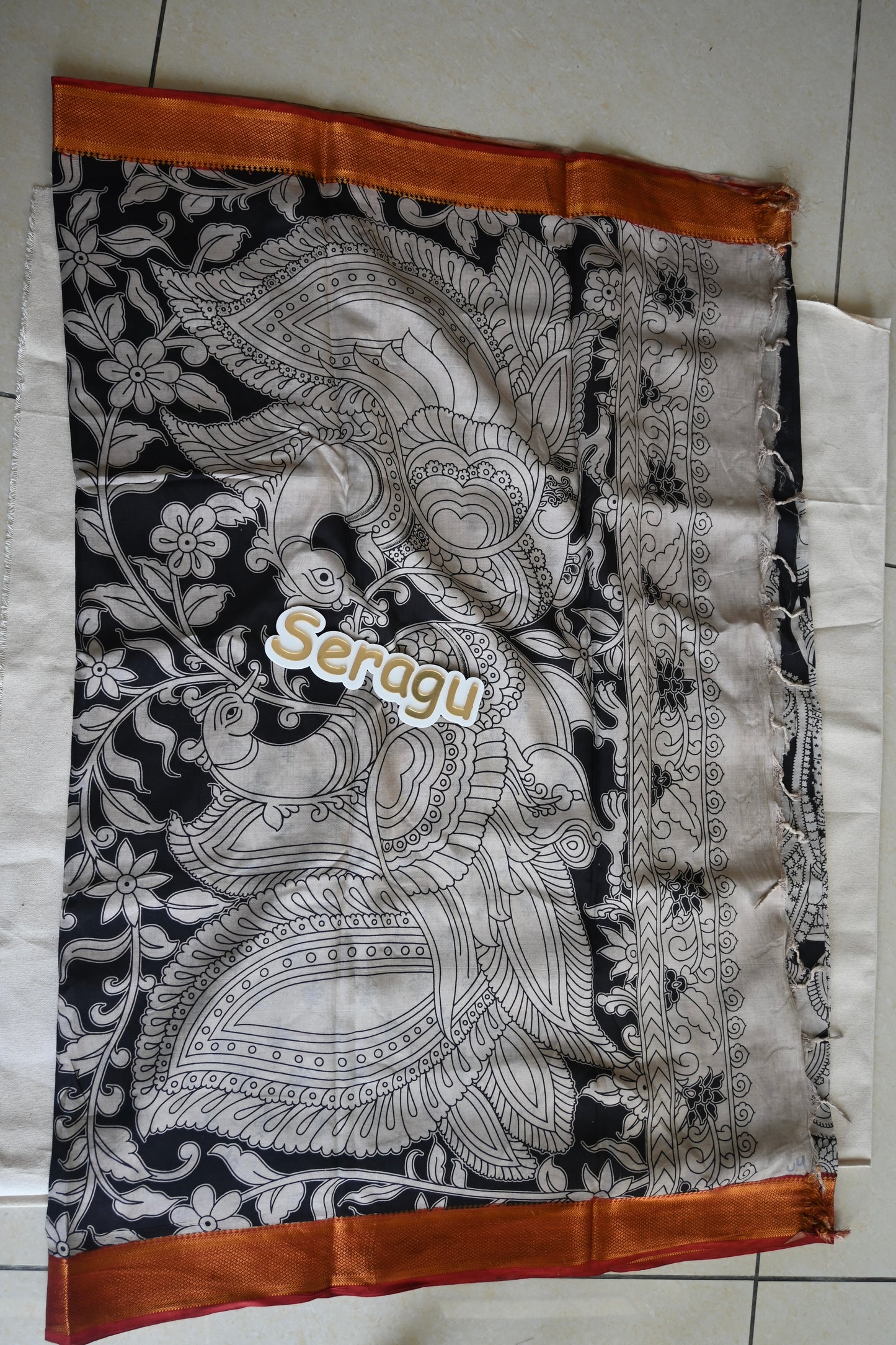 Kalamkari chennur silk saree