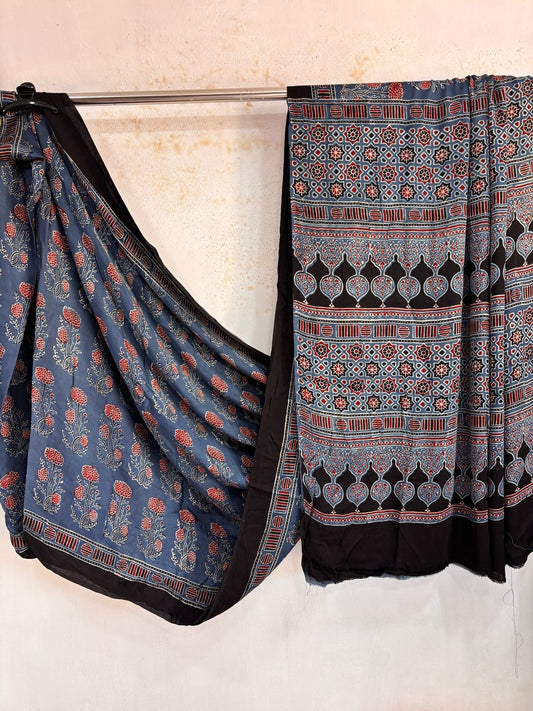 Blue Pure Modal Silk Saree
