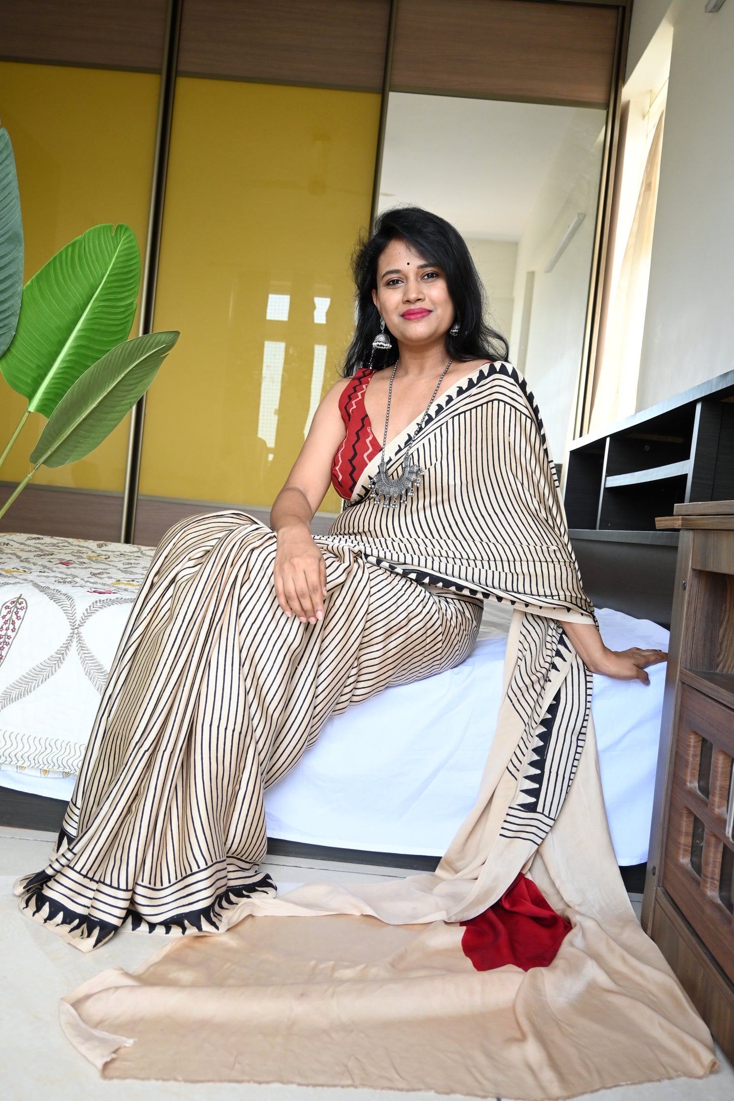 Pure modal silk saree