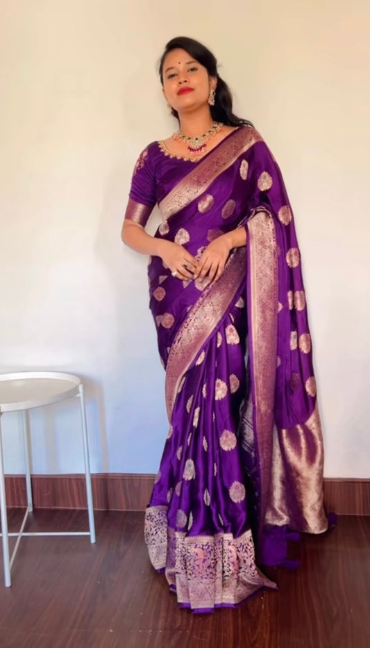 Pure Satin Silk Saree
