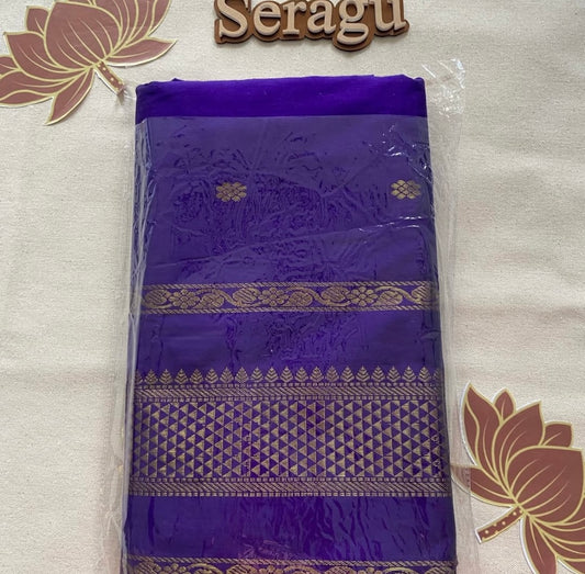 Violet Madhurai Silk Saree