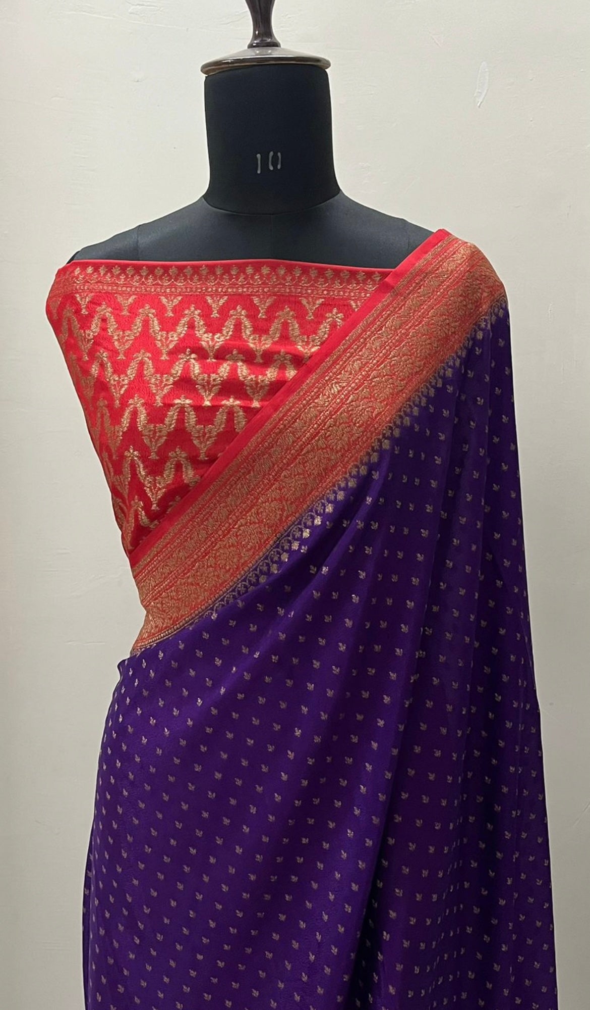 Pure khaddi georgette banarasi saree