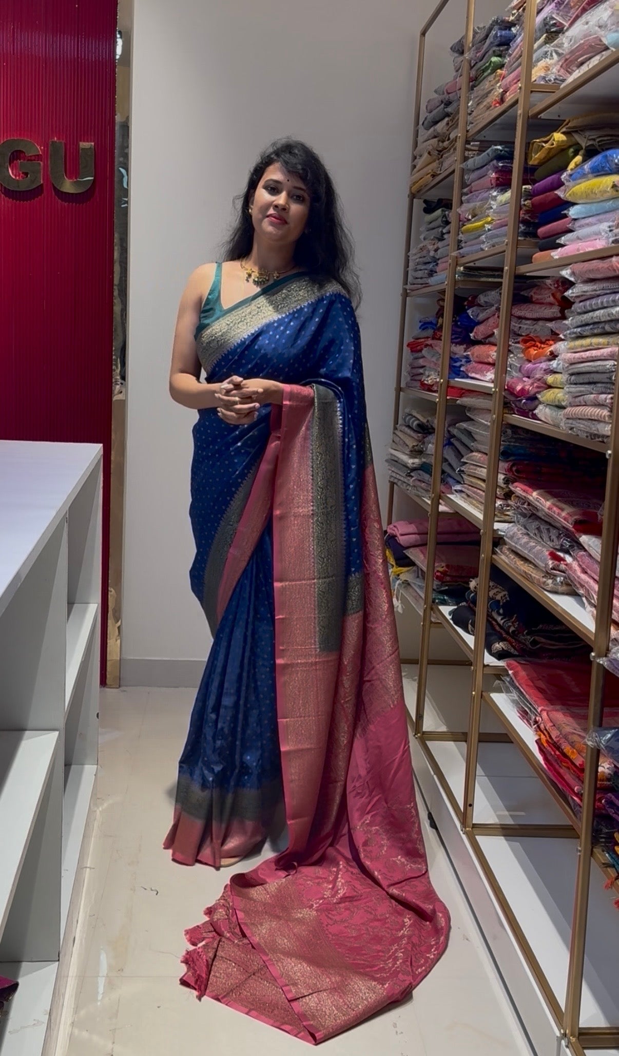 Pure Crepe chiffon banarasi saree