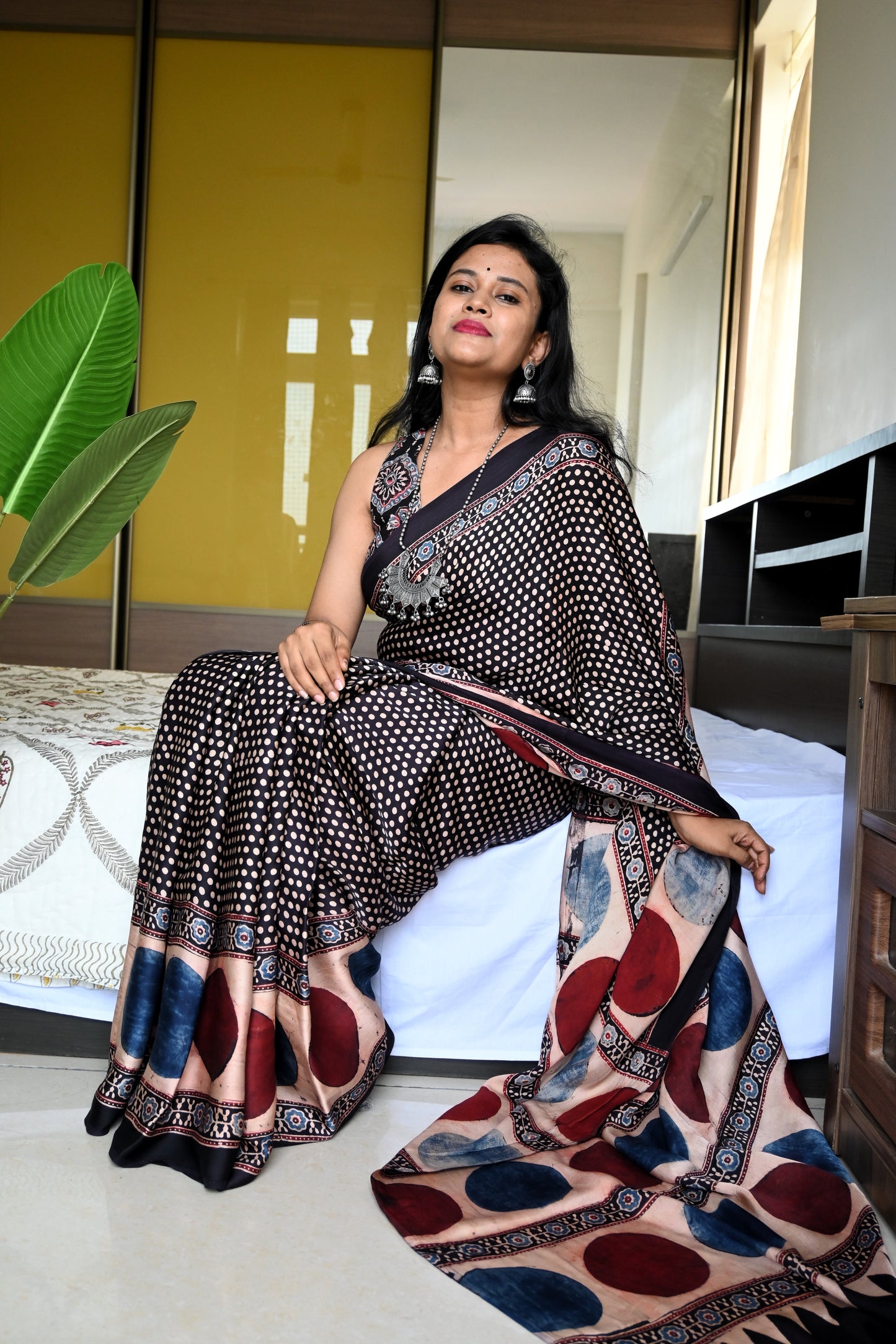 Pure modal silk saree