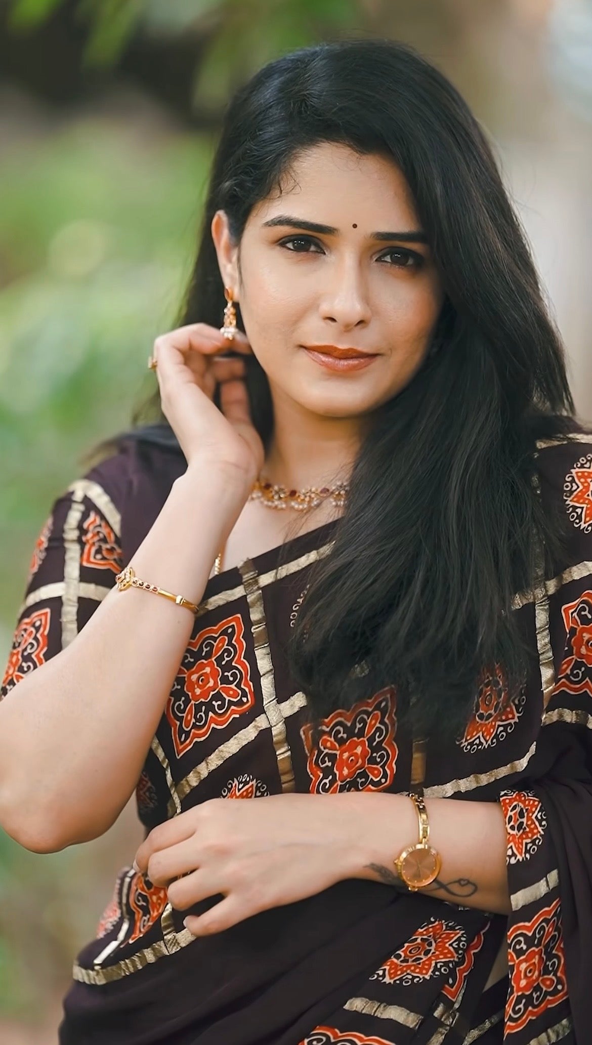 Pure modal silk saree