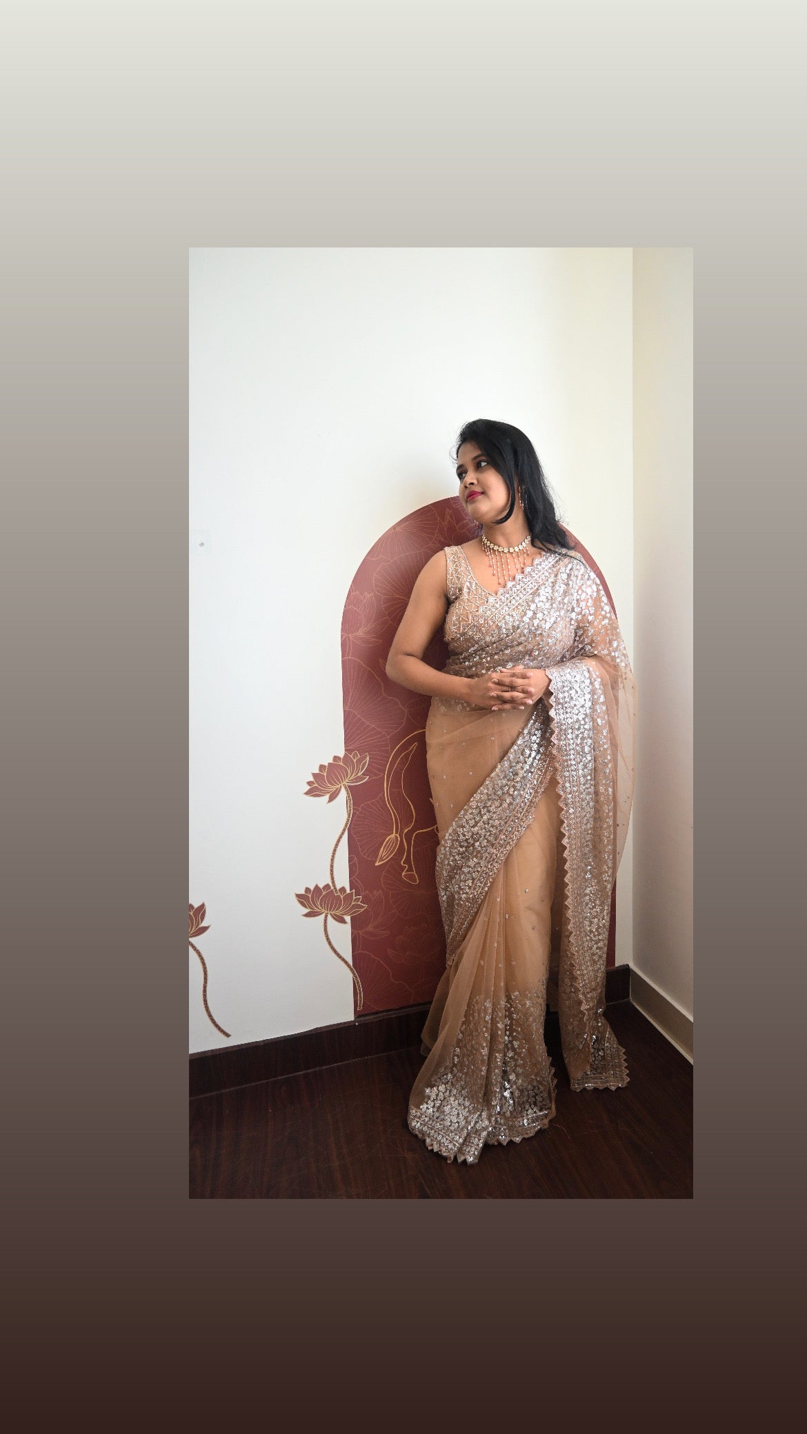 Designer party wear saree