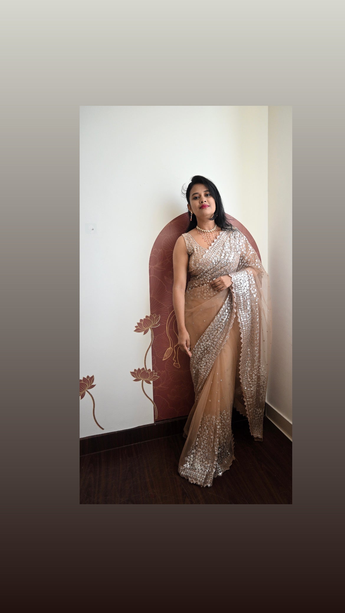 Designer party wear saree