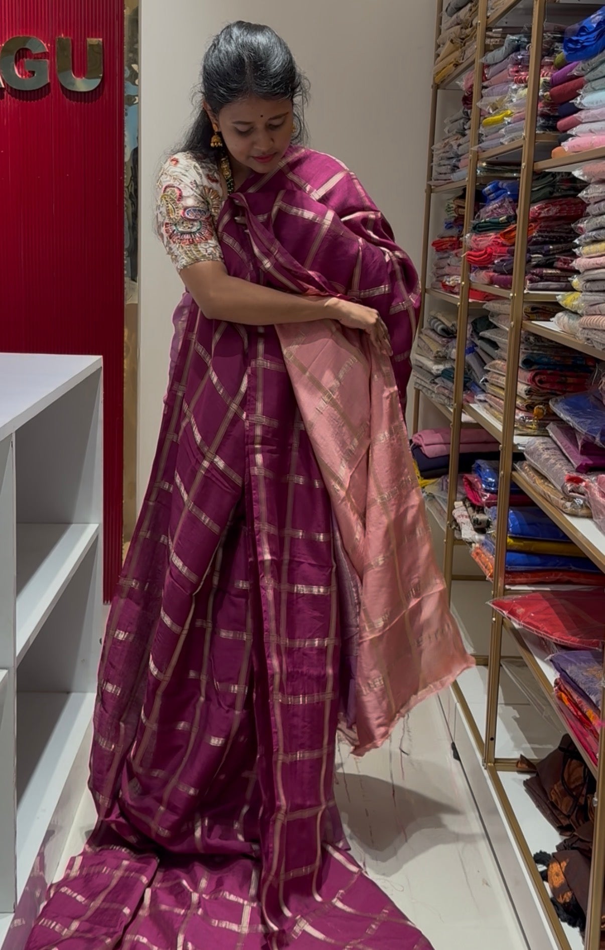 Brown Soft Tussar Saree