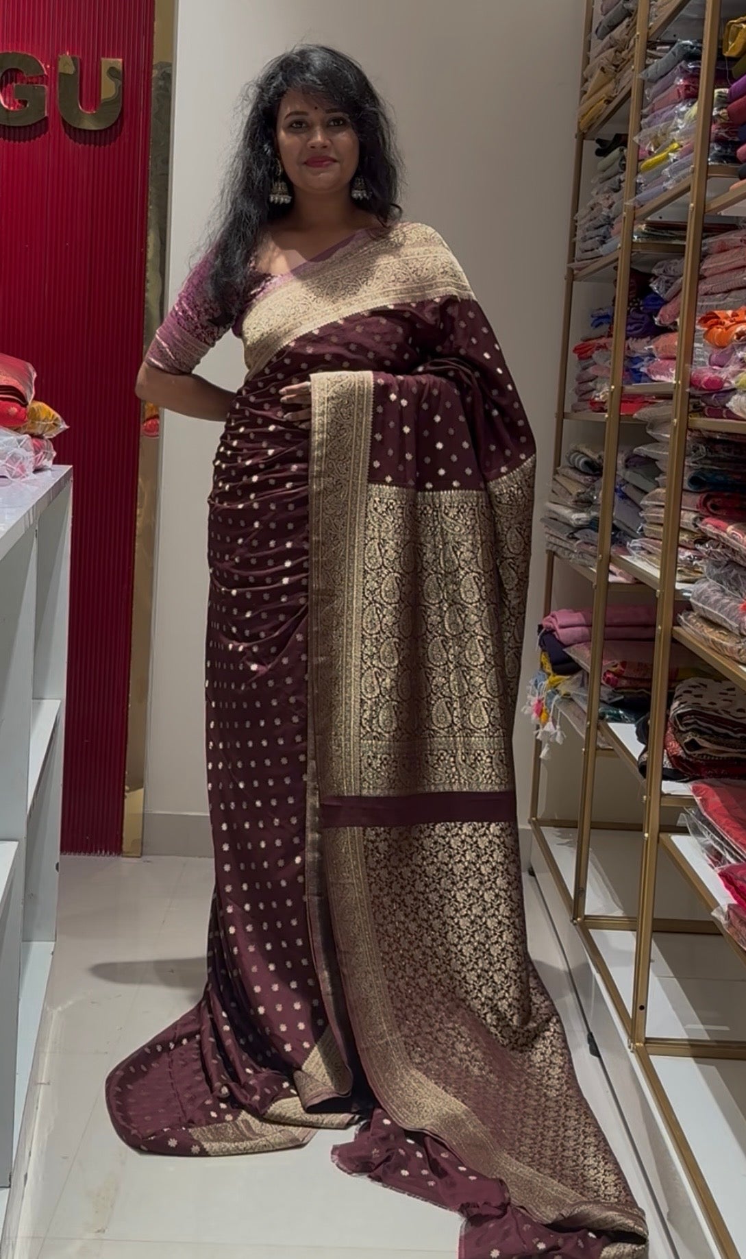 Soft Crepe chiffon banarasi saree