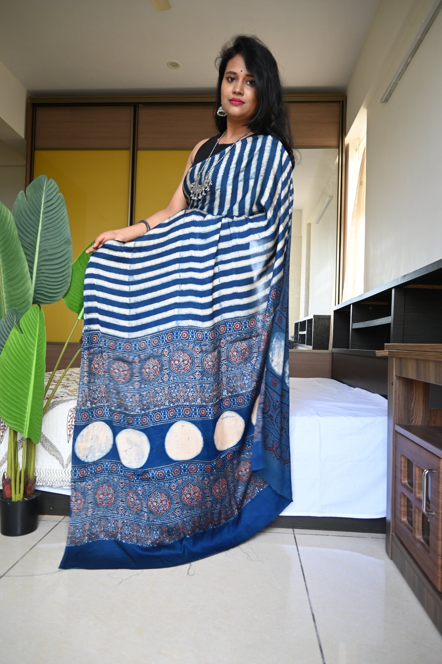 Pure modal silk saree