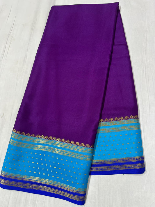 130 gsm: 3D Pure Mysore Silk Saree
