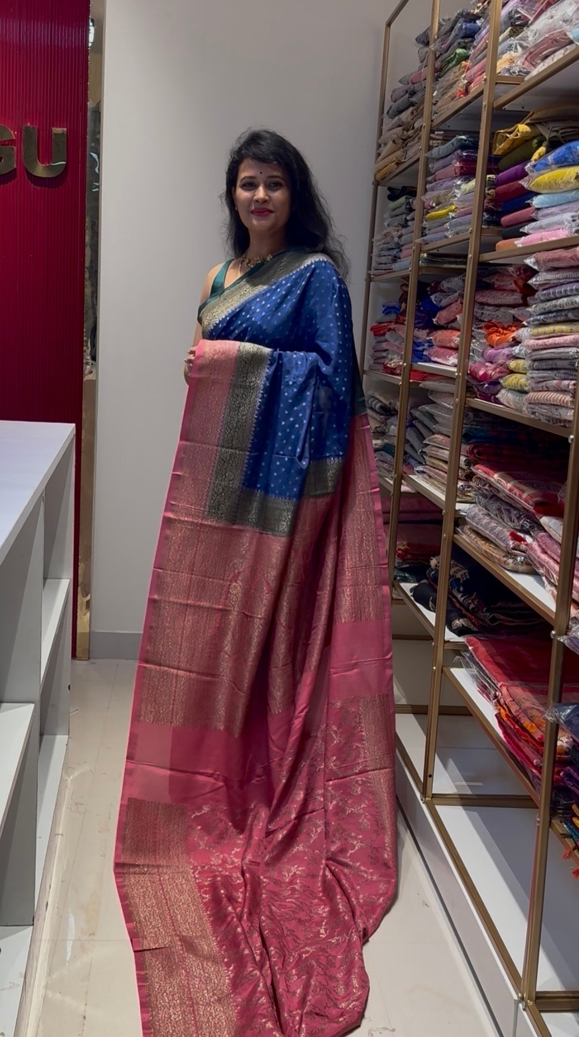 Pure Crepe chiffon banarasi saree