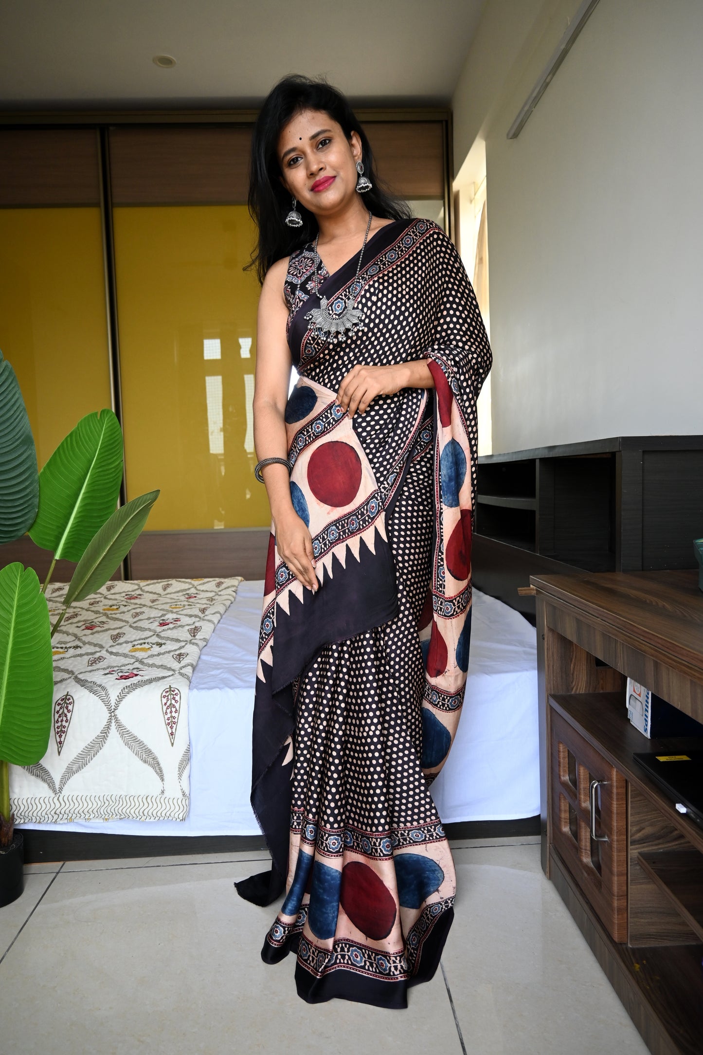 Pure modal silk saree