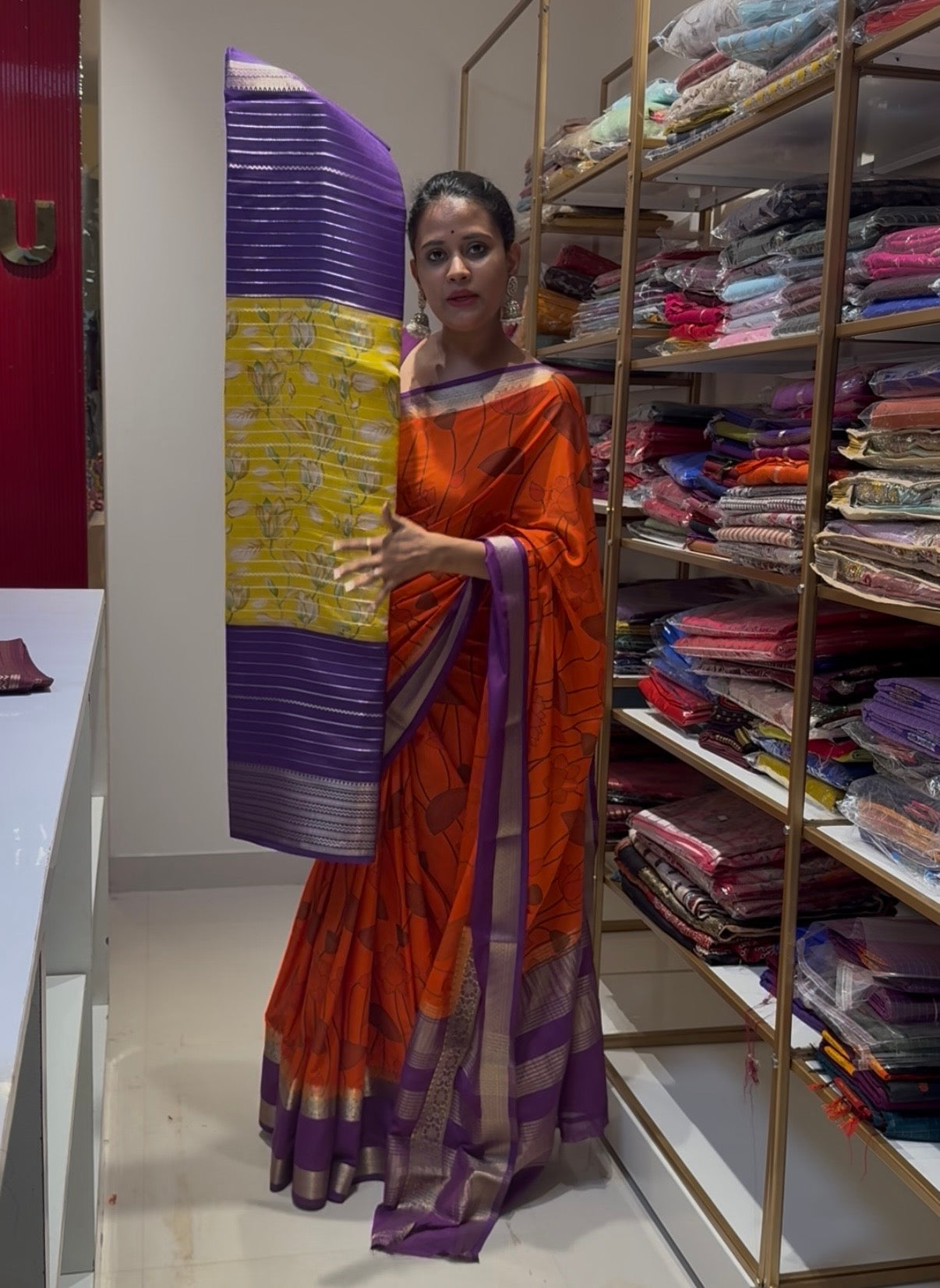 Digital print saree