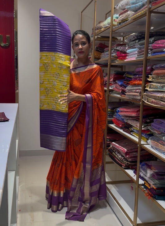 Digital print saree