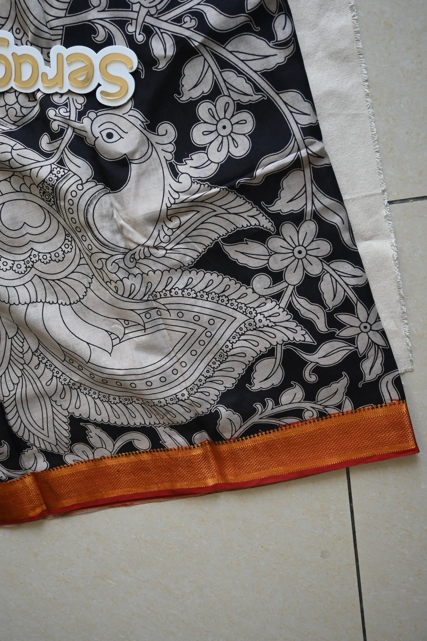 Kalamkari chennur silk saree