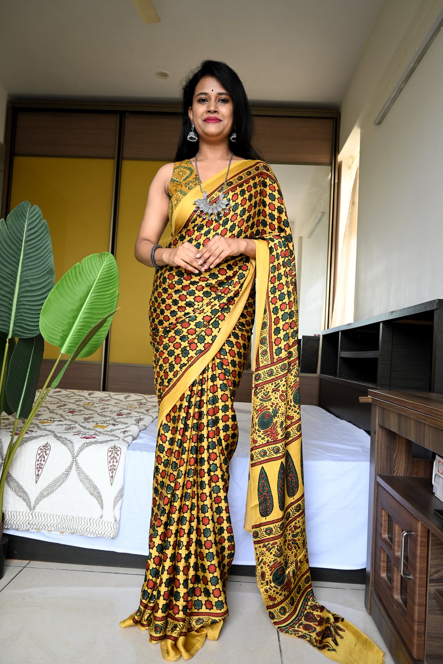 Pure modal silk saree