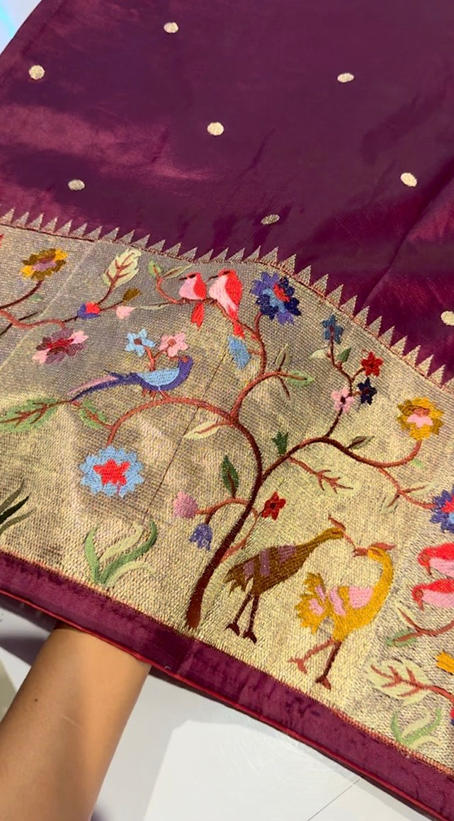 Tassur paithani silk saree(SBSGT01)