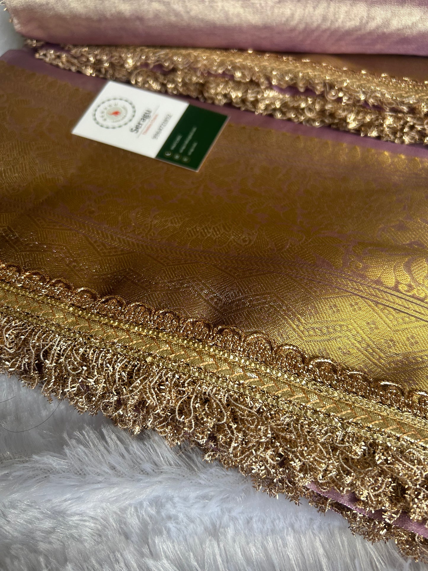 Lilac Tissue Silk Saree