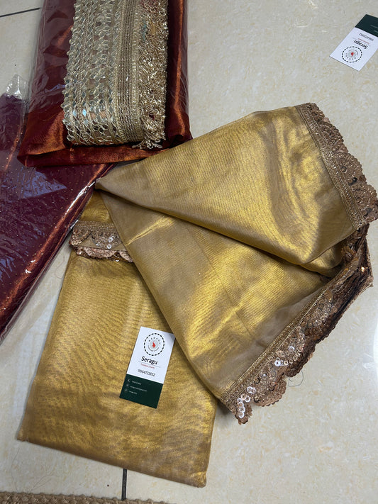 Gold Tissue Silk Saree