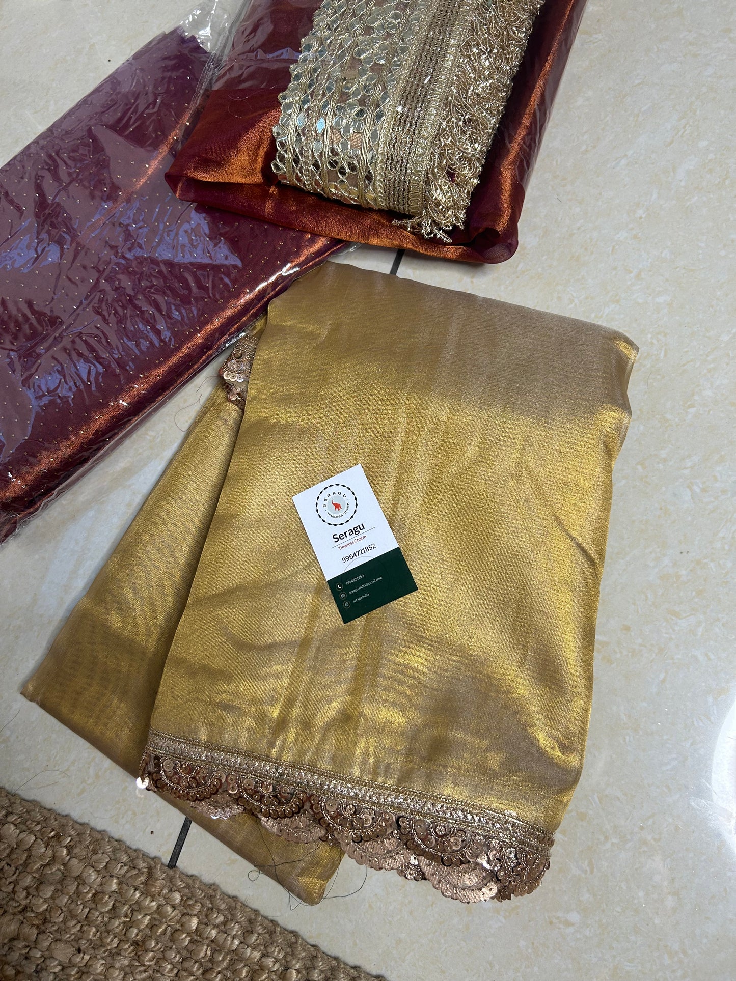 Gold Tissue Silk Saree