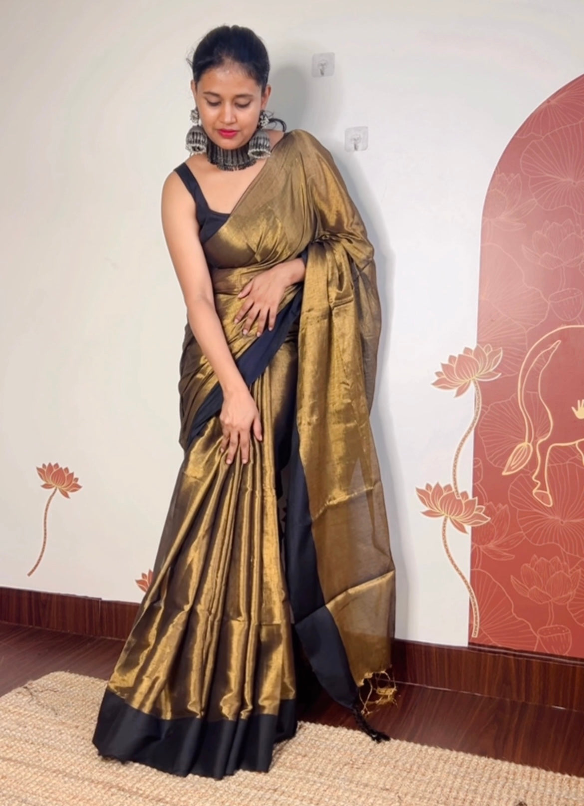 Soft Tissue cotton Saree