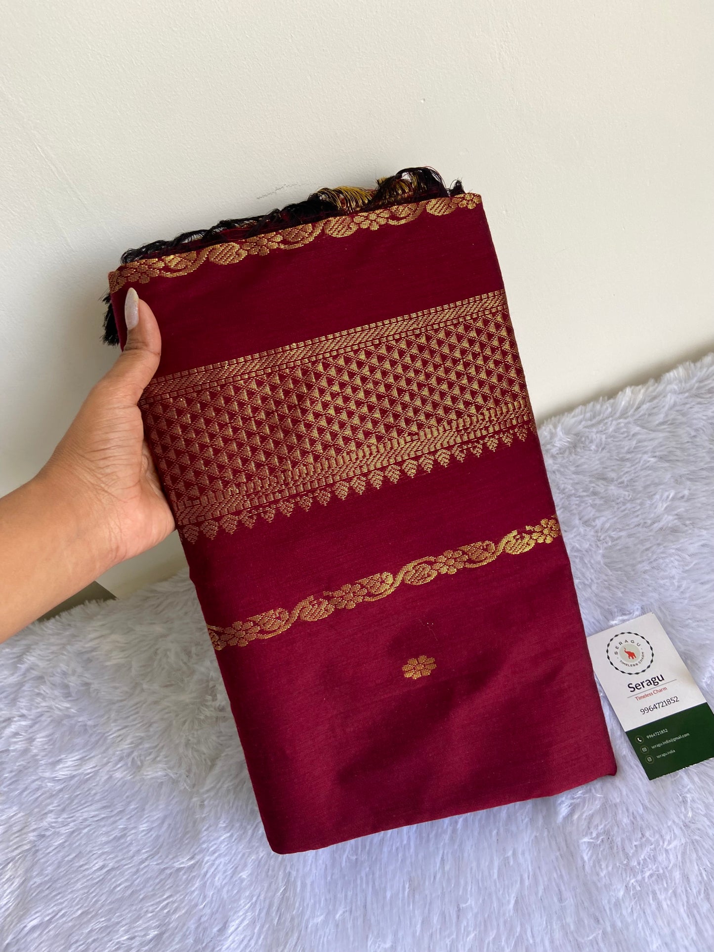Red Silk Cotton Saree
