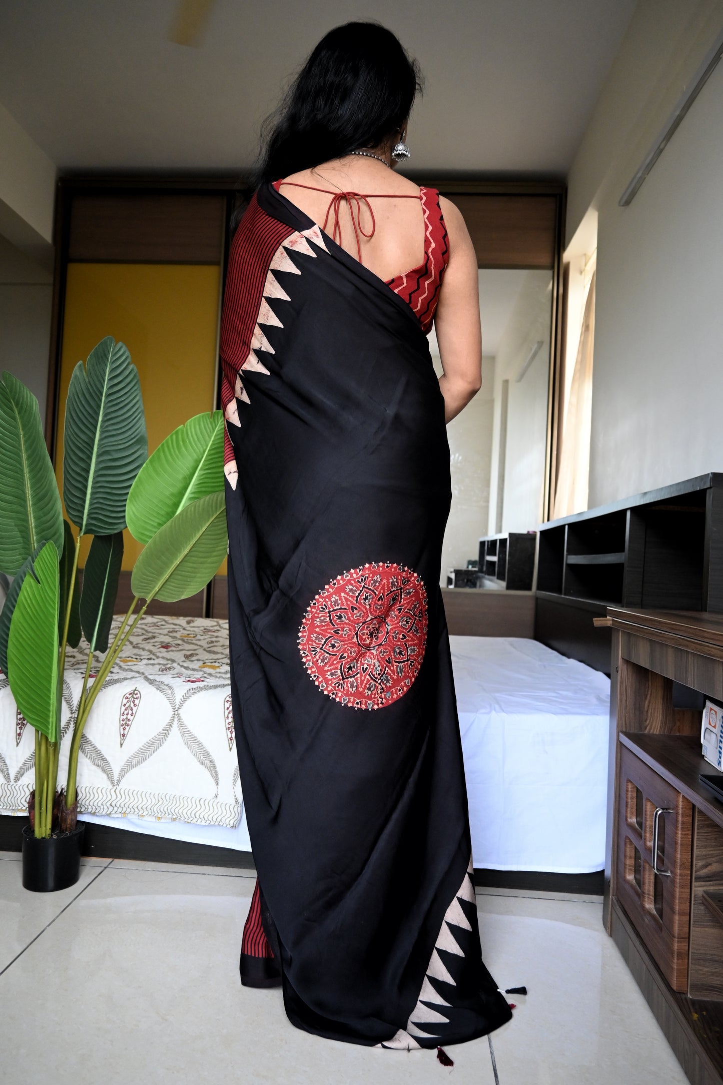 Pure modal silk saree