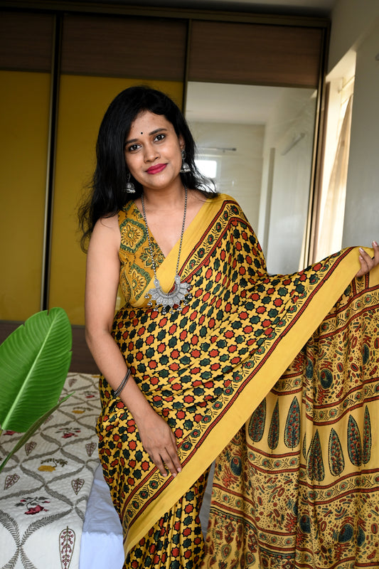 Pure modal silk saree