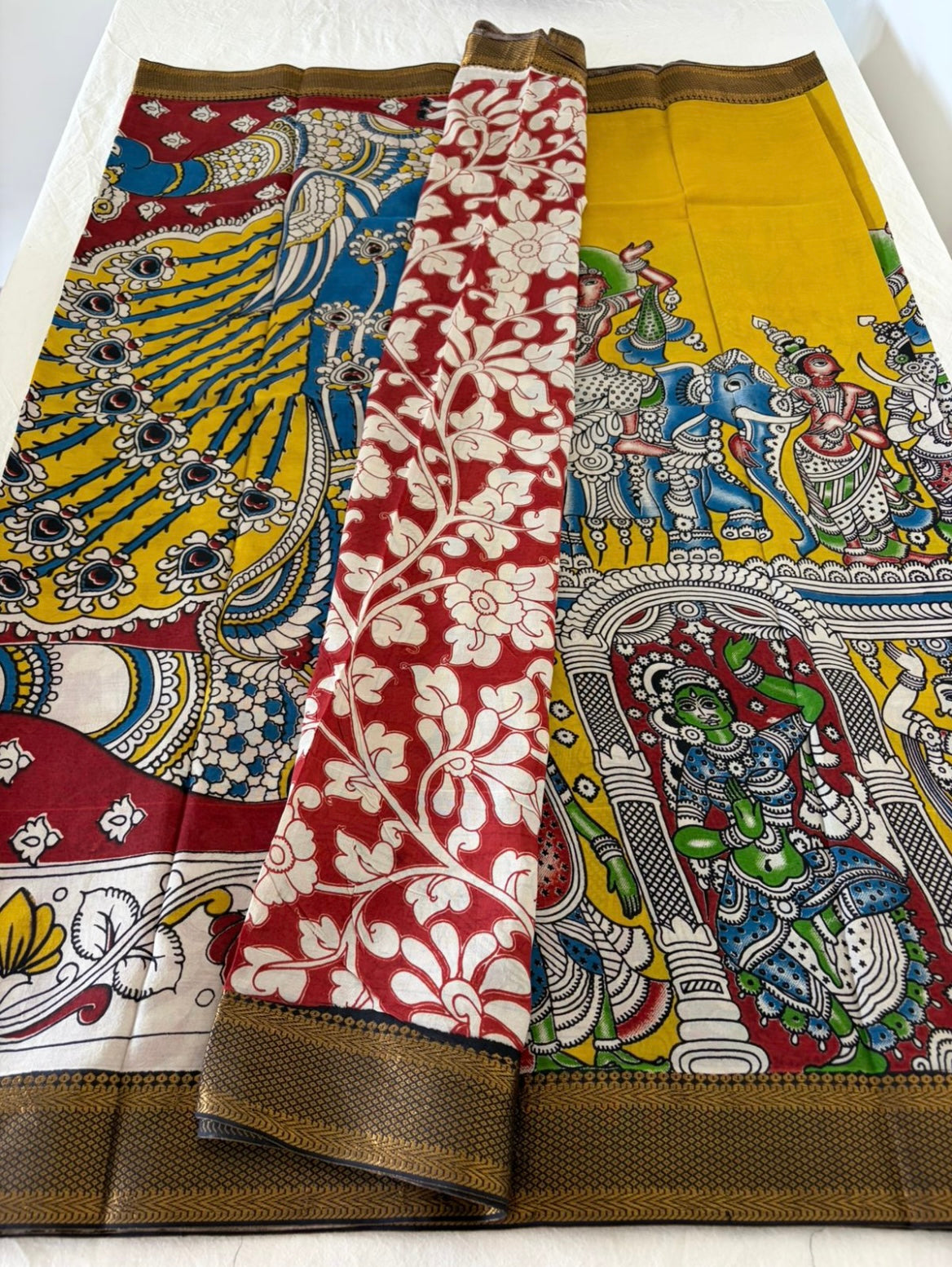 Kalamkari Chennur Silk Saree