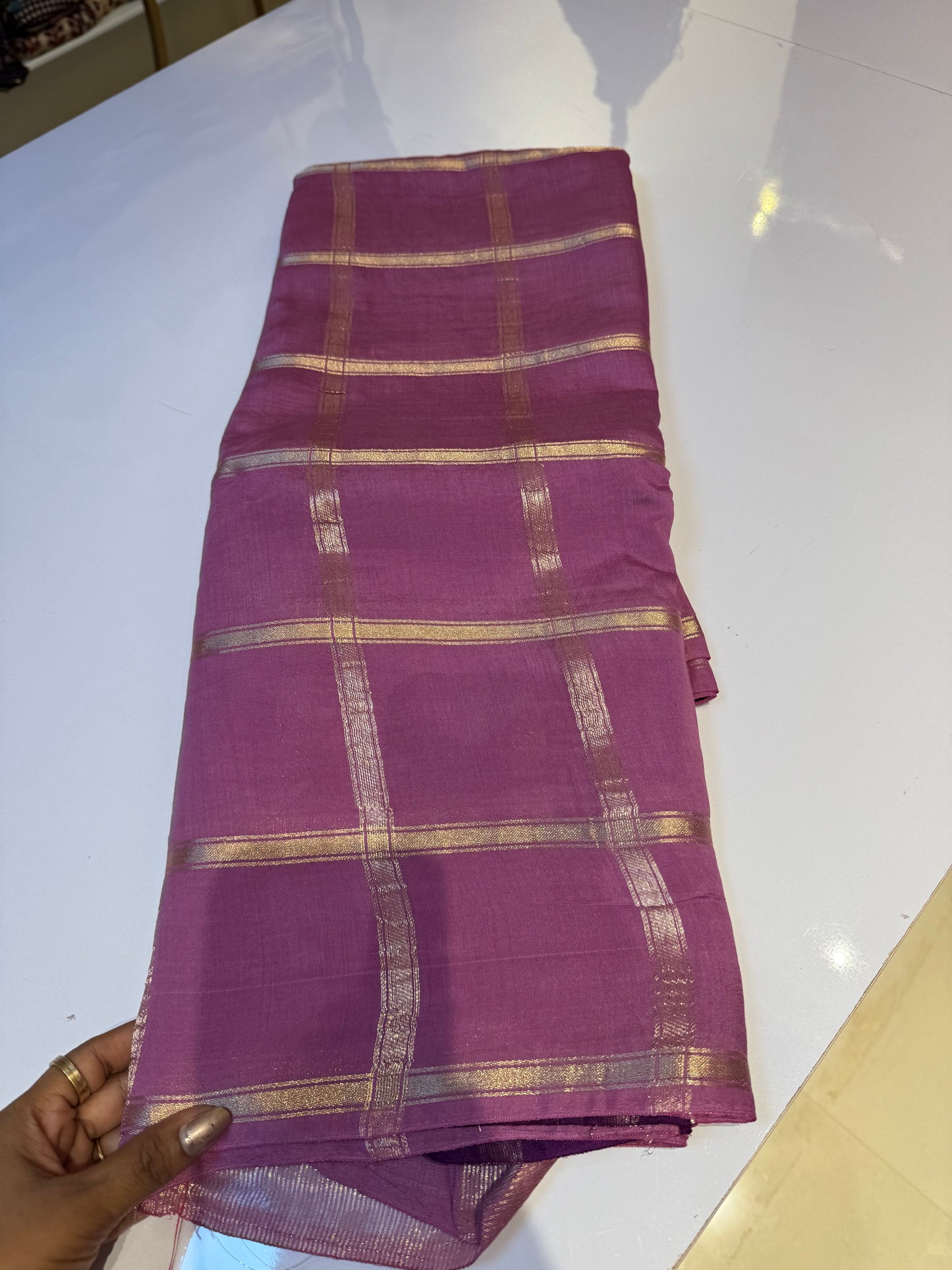 Pink Soft Tussar Saree