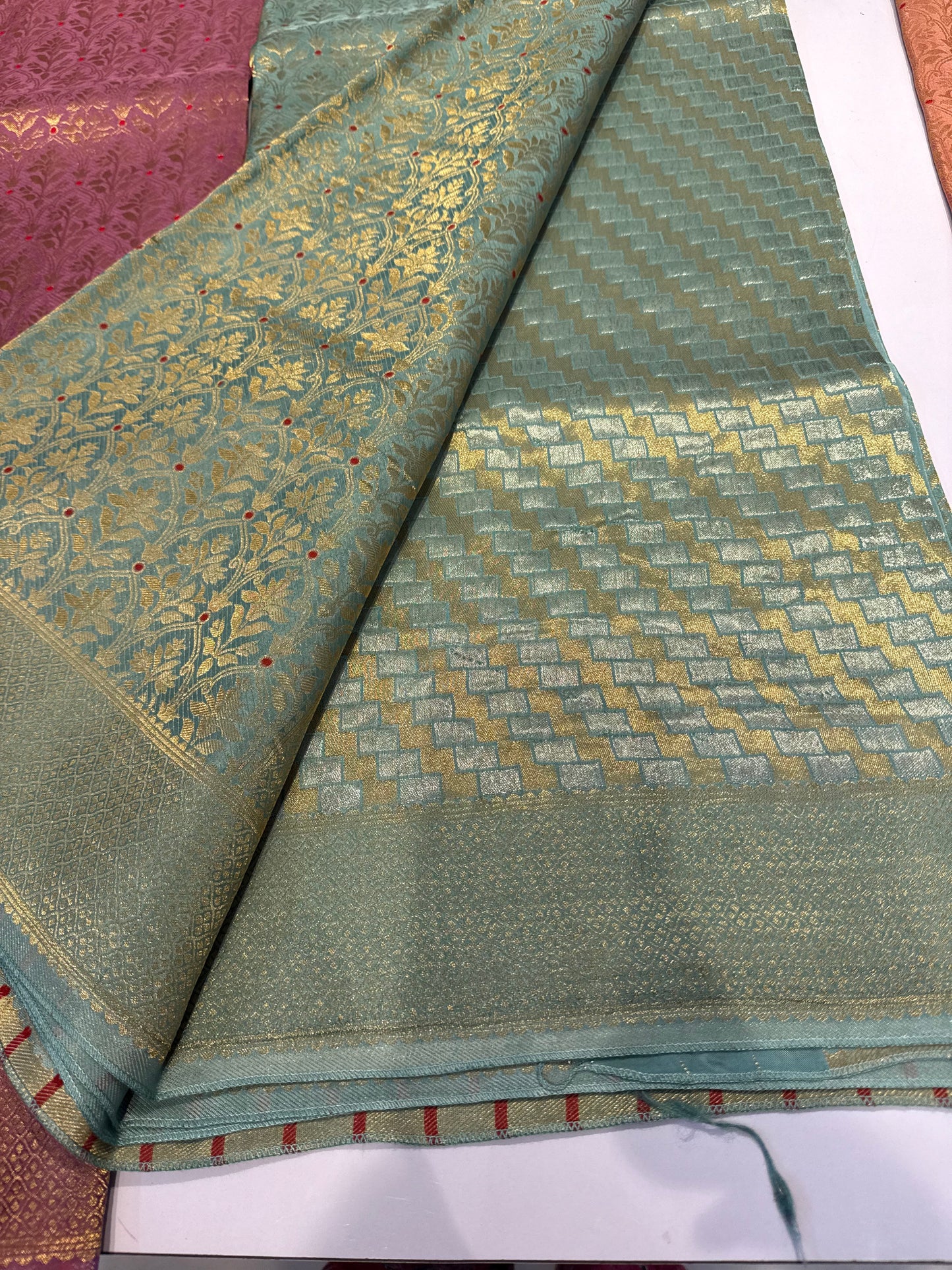 Premium brocade crepe Banarasi saree where rich weaving meets effortless drape-luxury that fits your budget(Brocade3)