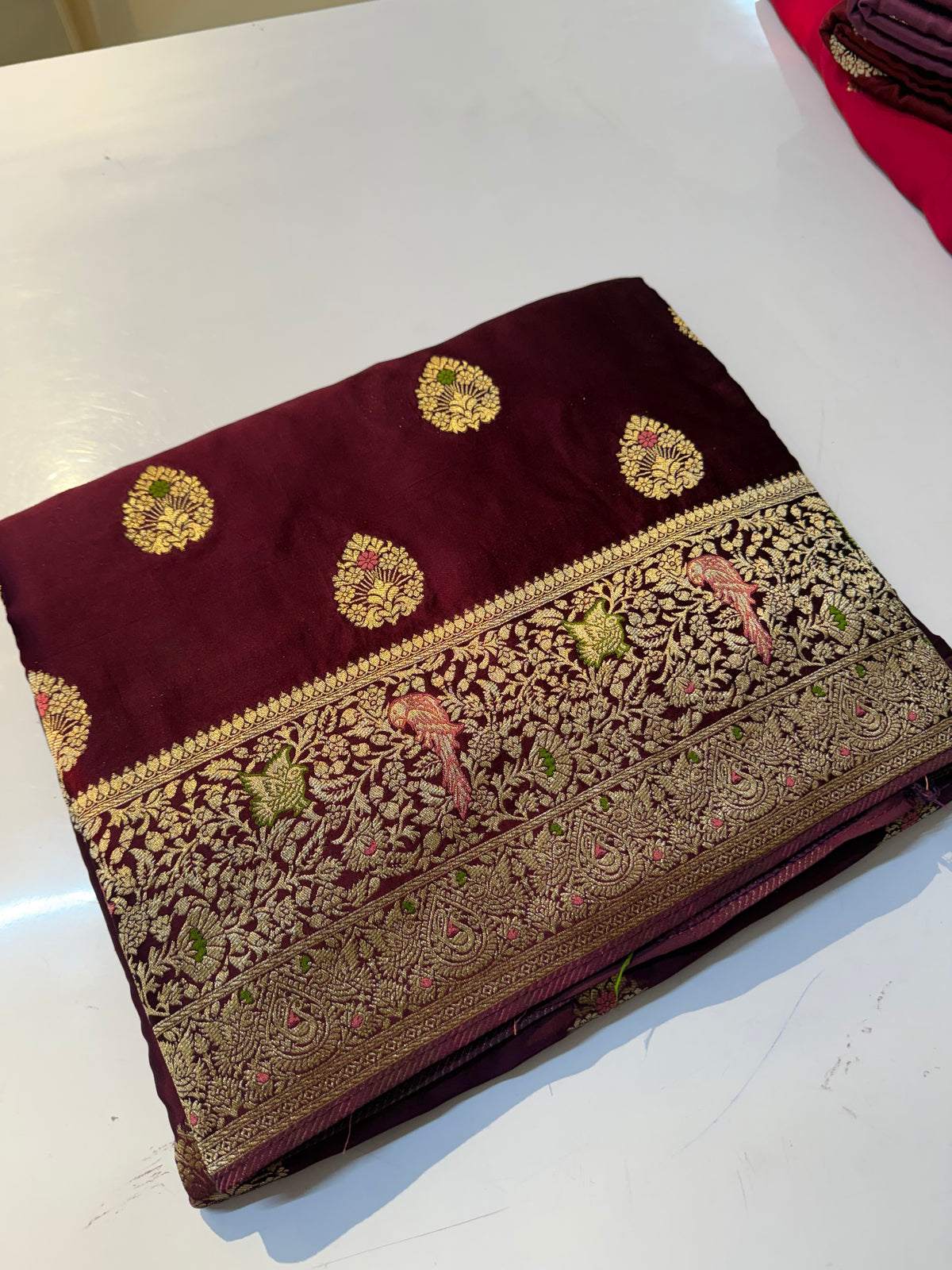 Pure mashru Satin Banarasi Silk Saree(SBSGPS99)