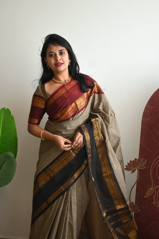 Kanchi cotton Saree