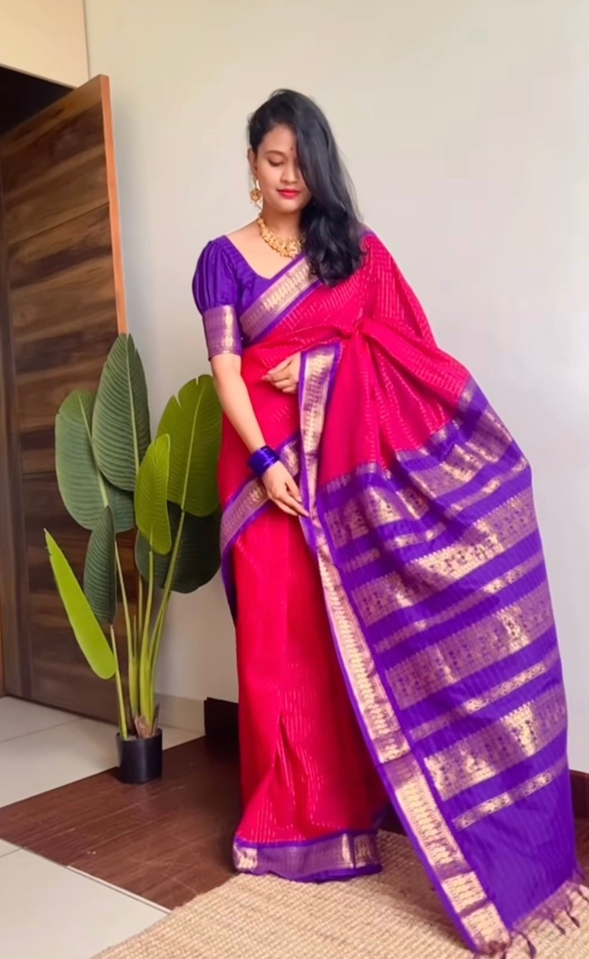 Madhurai silk cotton saree