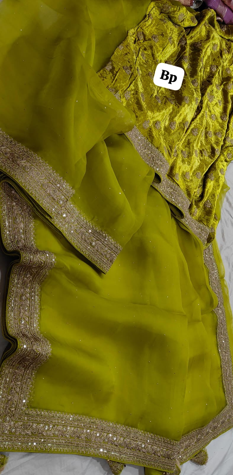 Green Sabyasacchi inspired saree