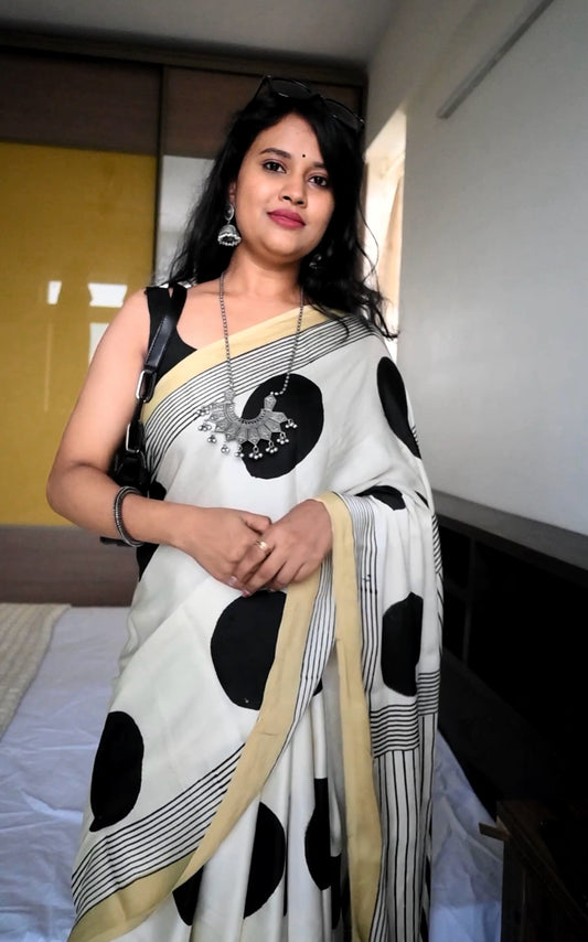 Pure modal silk saree